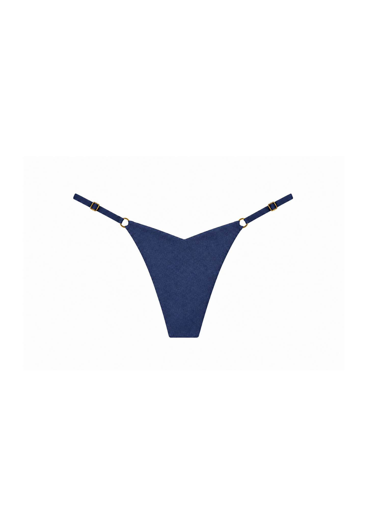 V Shape Thong Bottoms: Navy