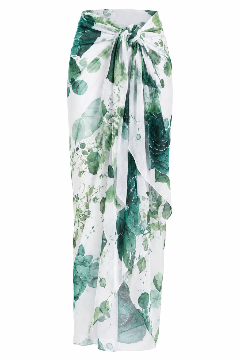 Long Sarong: Midnight Bloom