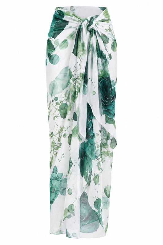 Long Sarong: Midnight Bloom