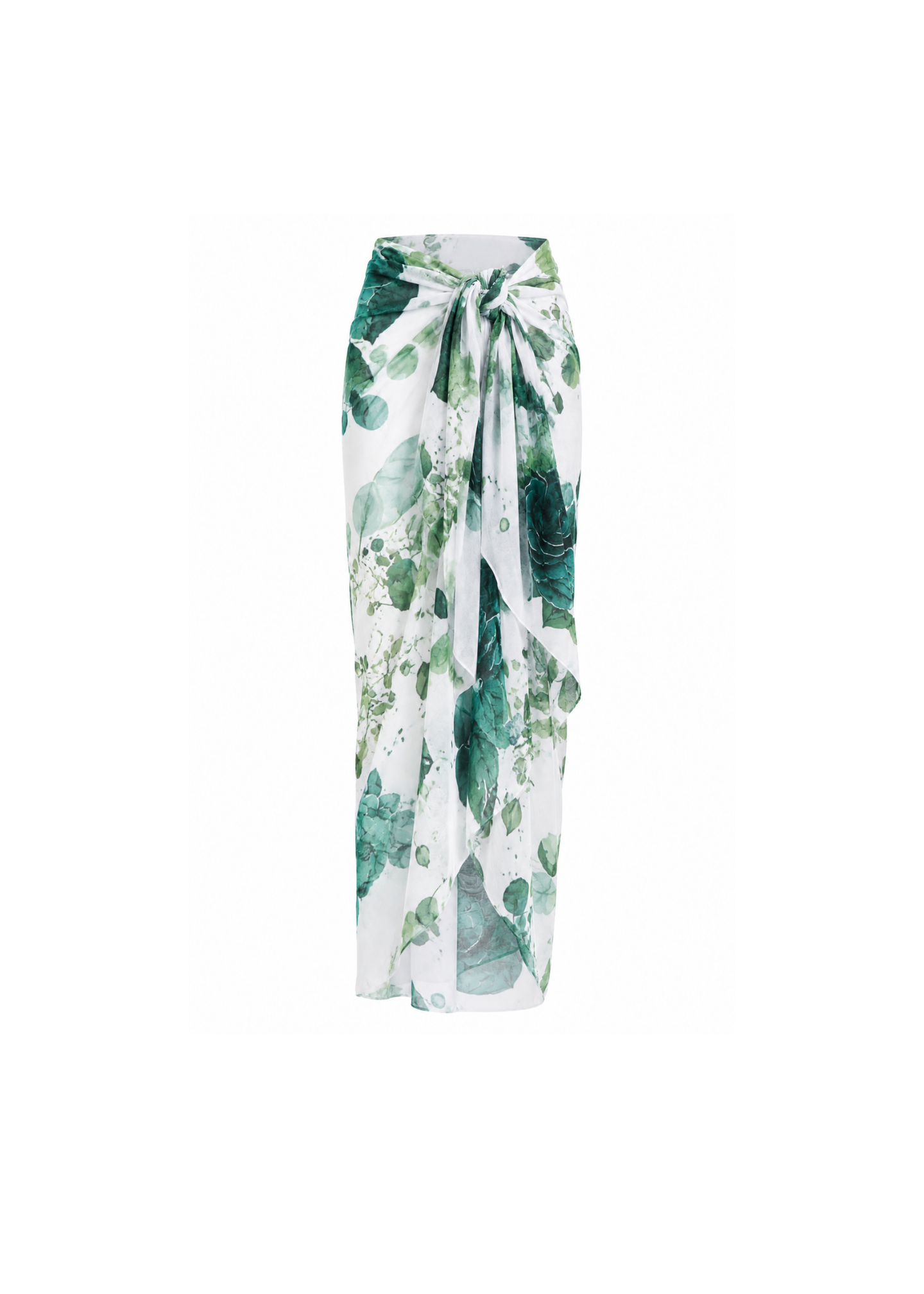 Long Sarong: Midnight Bloom