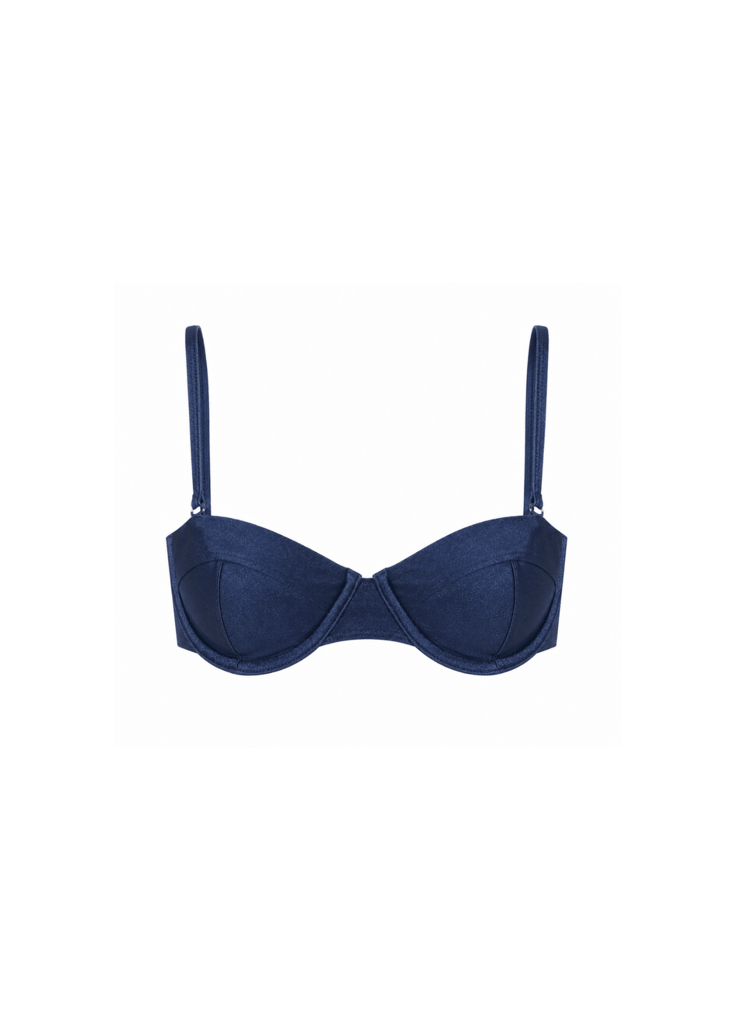 Balconette Top: Midnight Navy - Beyond SwimBra: Navy-1XS (Cup size A)bikini