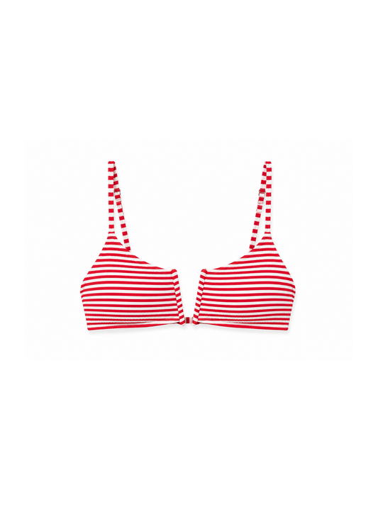 'V' Cut Bralet - Strawberry Candy