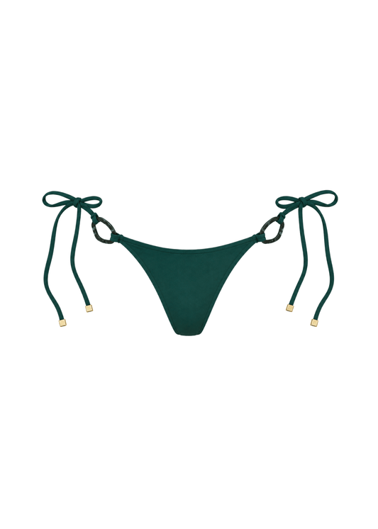 Cheeky Tie Side Bottom: Green - Beyond Swim6-8bikini