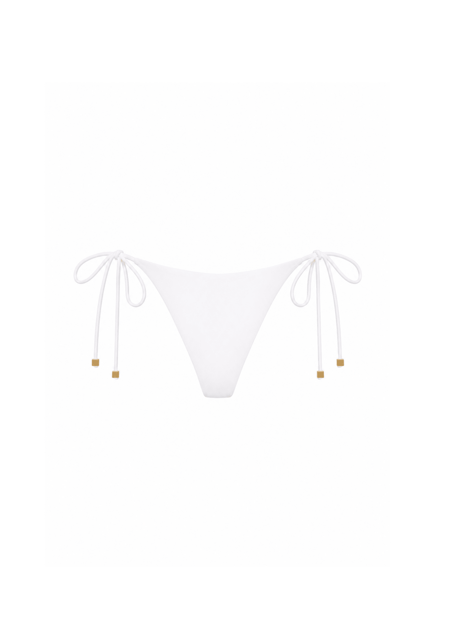 Cheeky Tie Side Bottom: White - Beyond Swim6-8bikini