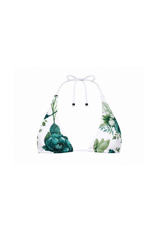 Curved Triangle Top - Midnight Bloom - Beyond SwimSmallbikini