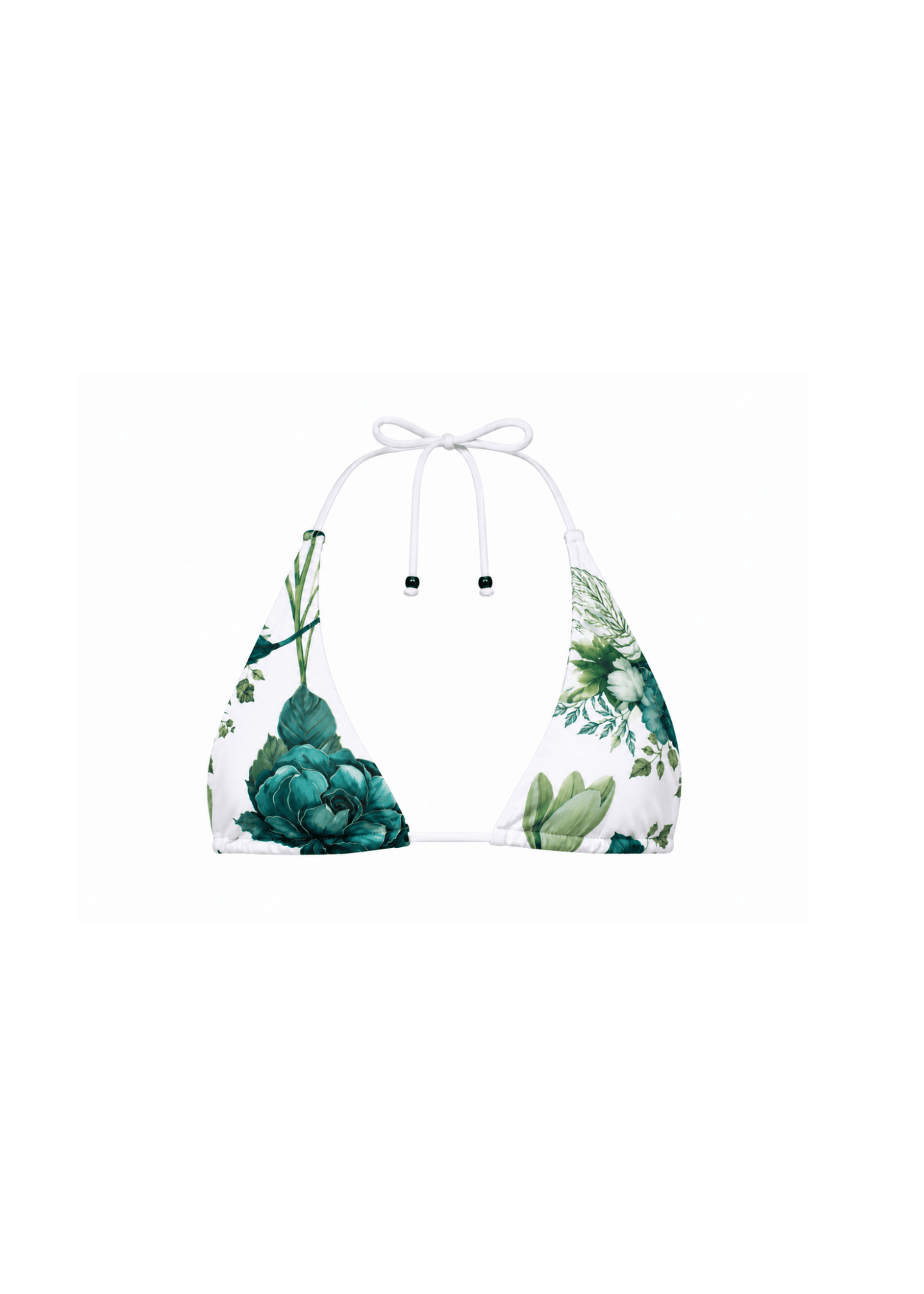 Curved Triangle Top - Midnight Bloom - Beyond SwimSmallbikini