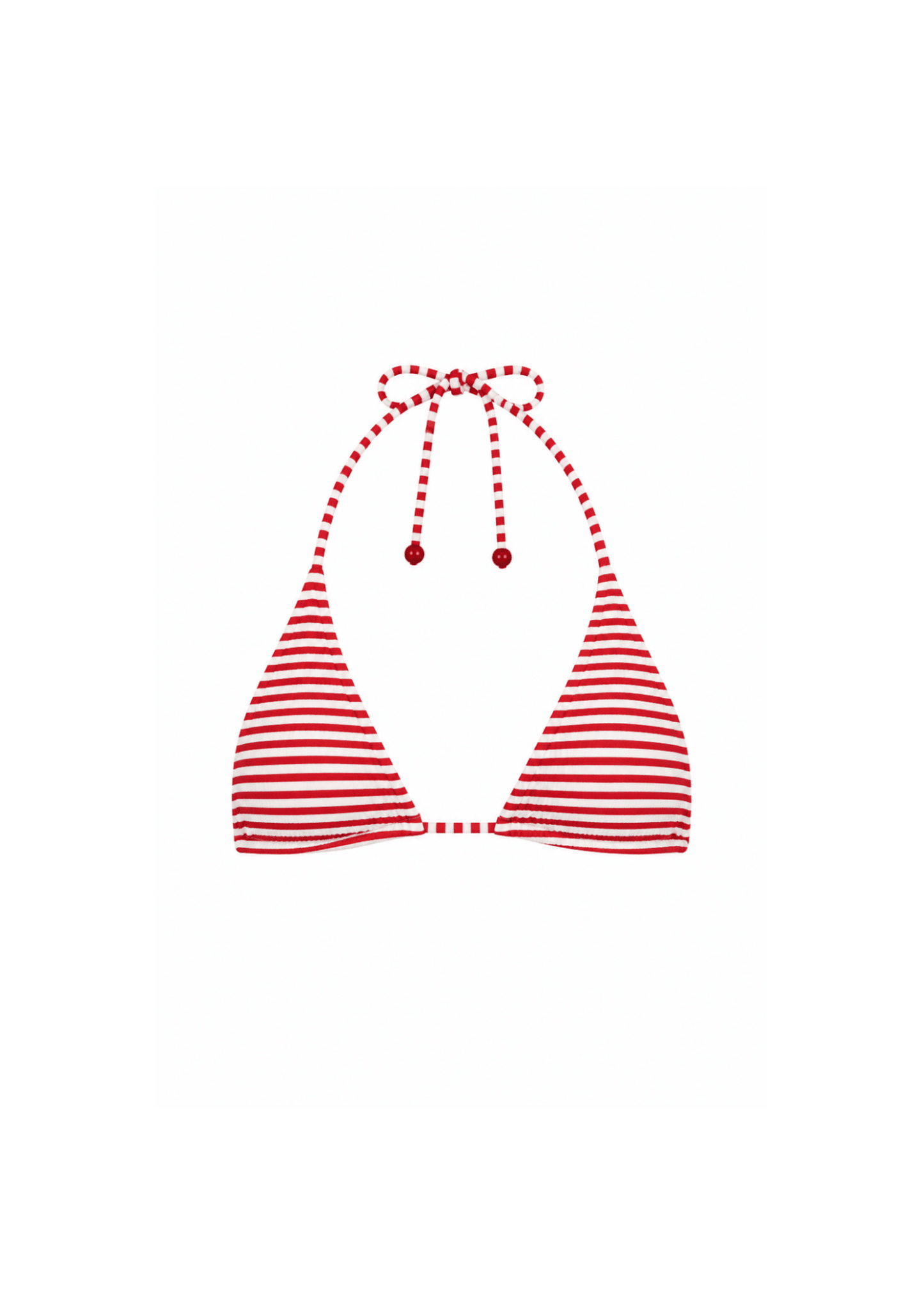 Curved Triangle Top - Strawberry Candy - Beyond SwimSmallbikini
