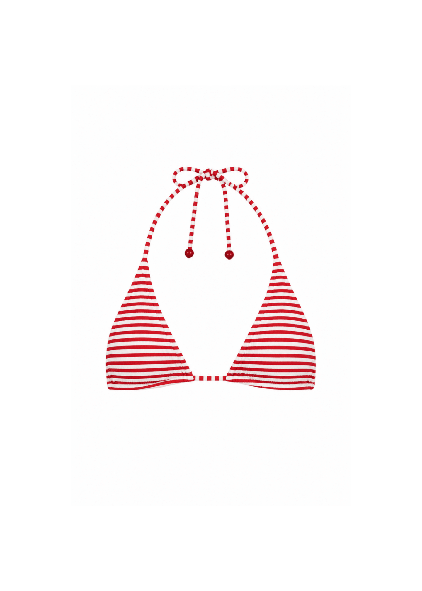 Curved Triangle Top - Strawberry Candy - Beyond SwimSmallbikini