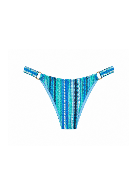 Fuller Coverage Bottoms - Salty Stripe (Adjustable) - Beyond SwimX-Smallbikini