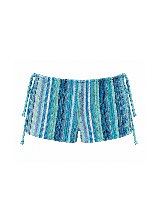 Mid-rise Shorts - Salty Stripe - Beyond SwimX-Smallbikini
