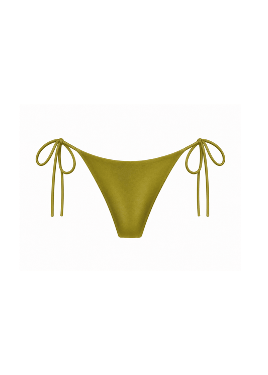 Tie Side Cheeky: Olive - Beyond Swim6-8bikini